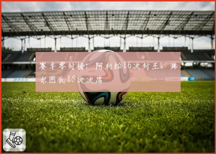 赛季零封榜：阿利松16次封王，库尔图瓦15次次席